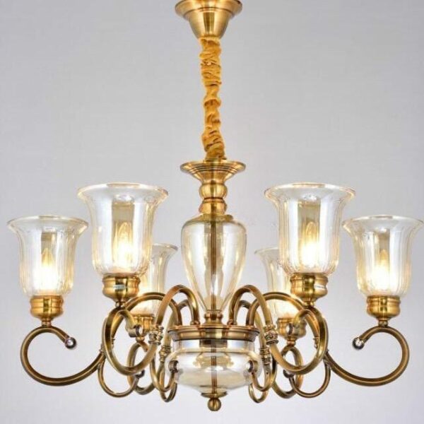 Vintage 6 Arm Chandelier