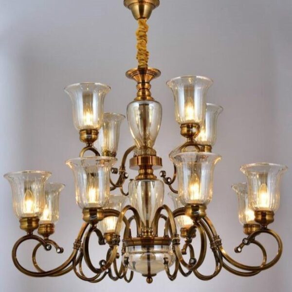 Vintage 8 Arm chandelier