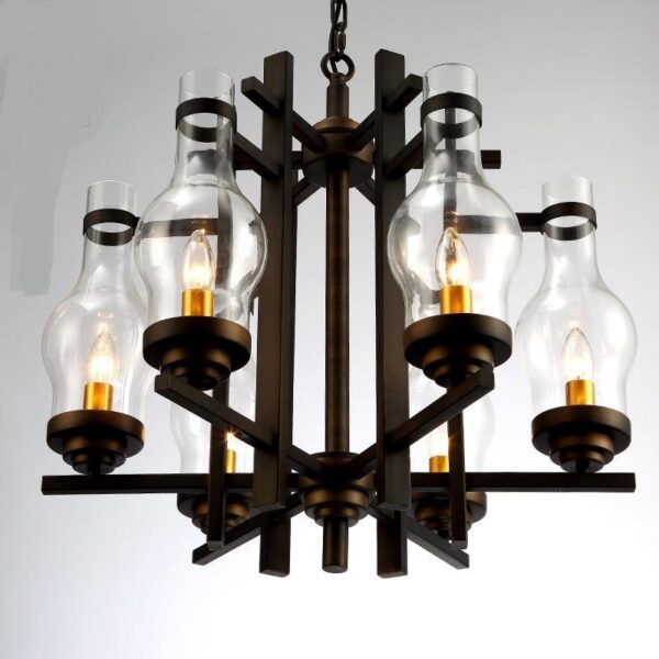 5 Arm Industrial Chandelier