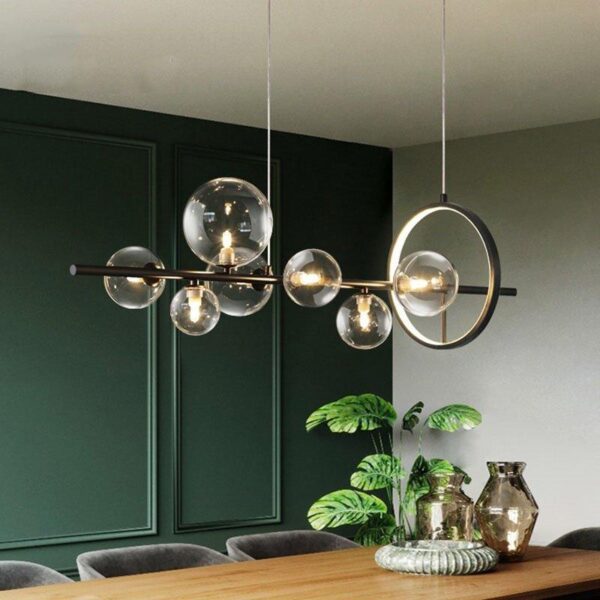 Modern Linear 7-Glass Globe Light