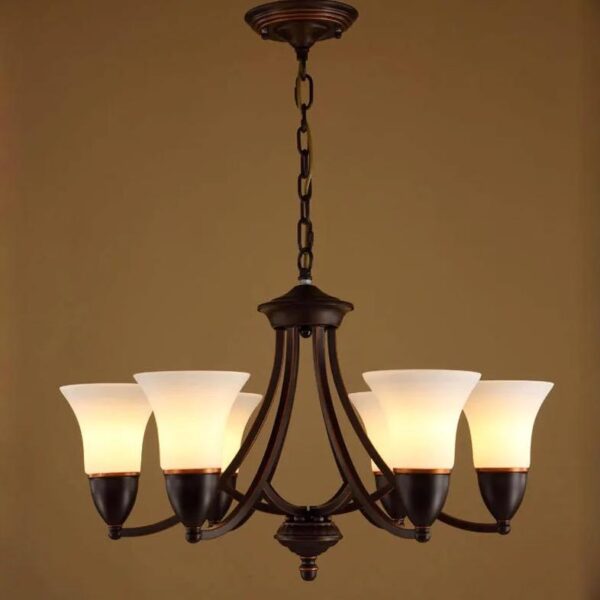 Classic Vintage Bronze Chandelier | 6 Arm | Design #510