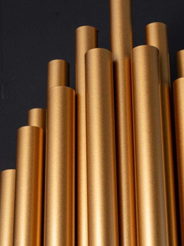 Post Modern Gold Tubes Wall Lamp - Image 3