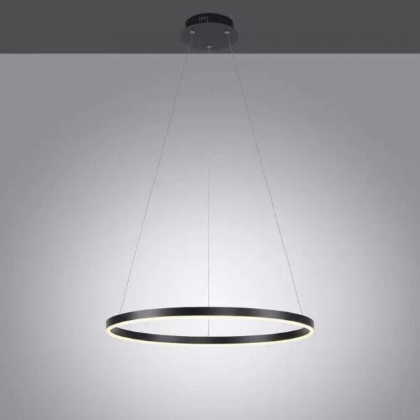 600MM Metal + Silica Anthracite LED Chandelier