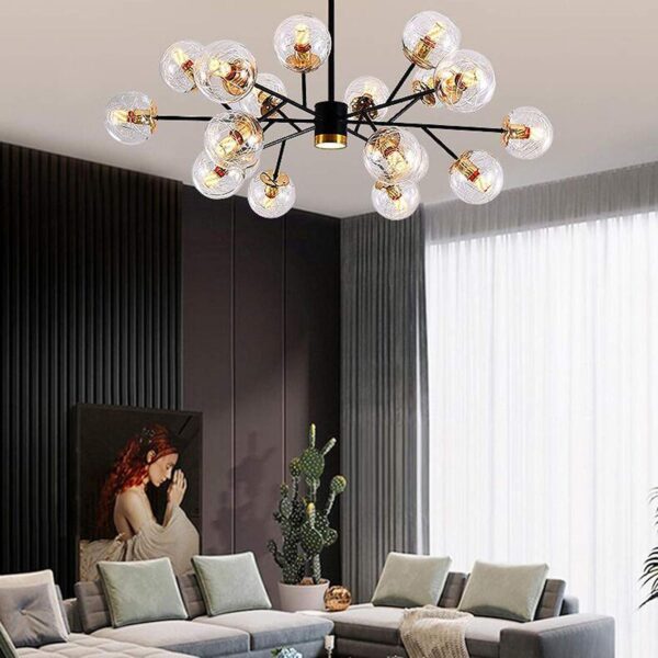 18 Globe Modern Sputnik Chandelier - Image 2