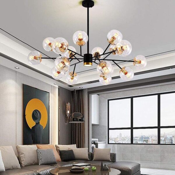 18 Globe Modern Sputnik Chandelier - Image 4