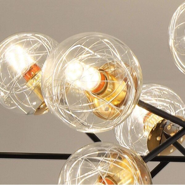 18 Globe Modern Sputnik Chandelier - Image 5