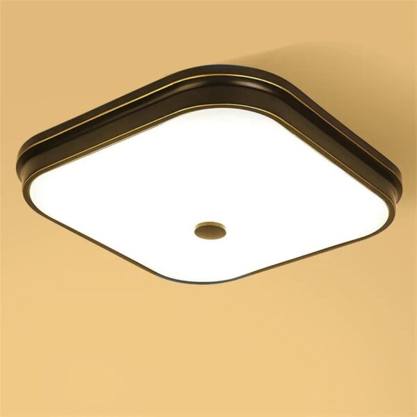 Vintage Flush Mount Cake Shaped Ceiling Light- black - Image 2