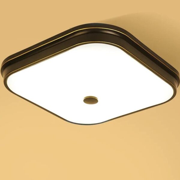 Vintage Flush Mount Cake Shaped Ceiling Light- black - Image 3