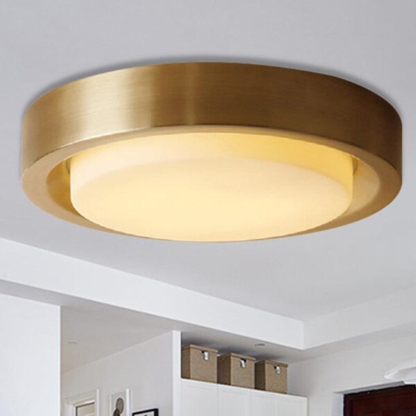 Vintage Circular Ceiling Light- Gold - Image 2