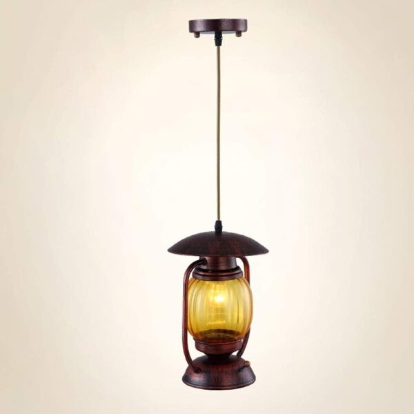 Rust Kerosene Hanging lamp