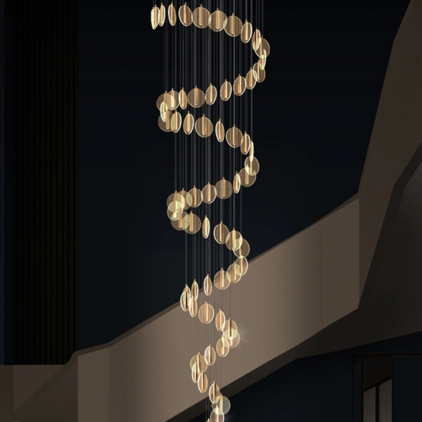 Modern 18 Disc Chandelier - Image 4