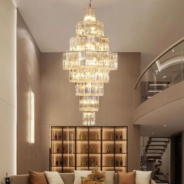 Post Modern Angular Crystal Chandelier-800MM - Image 2