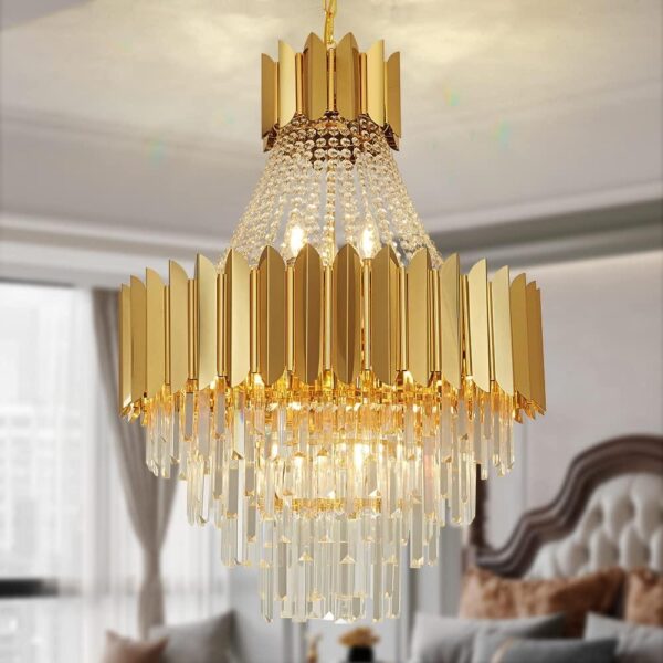 Post Modern Angular Crystal Chandelier Light - 830MM