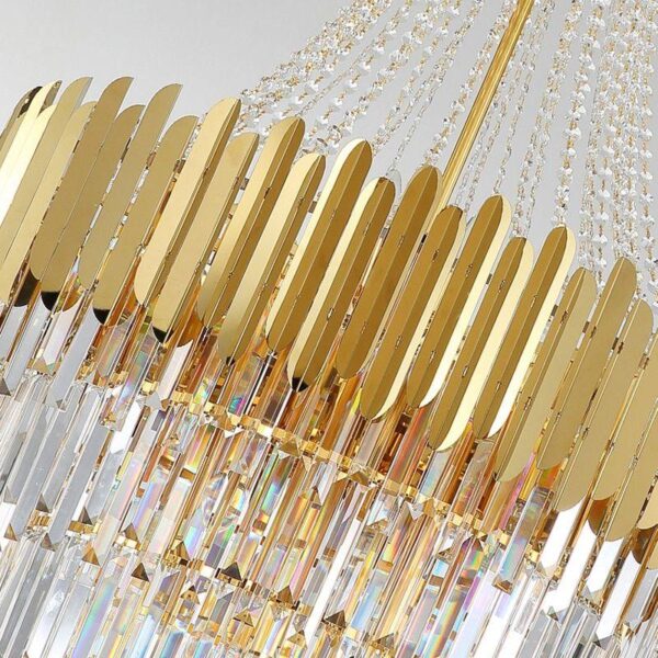 Post Modern Angular Crystal Chandelier Light - 830MM - Image 4