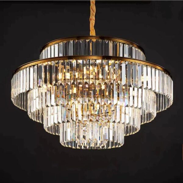 Cyril Post Modern Crystal Chandelier - Image 4