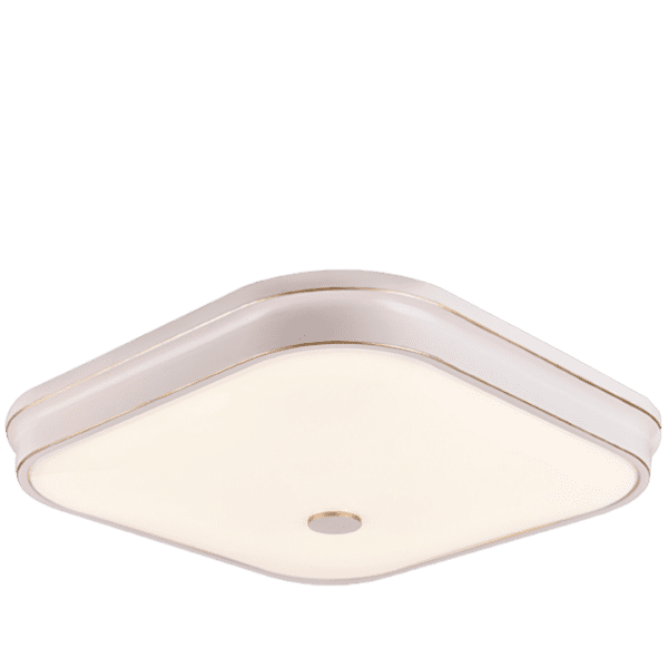 Vintage Square Flush Mount Ceiling Light- White